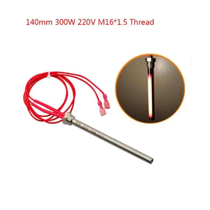 300W 220V Lgniter tige chaude 140*10mm/150*10mm Tube chauffant à granulés de bois Anti-corrosion éta