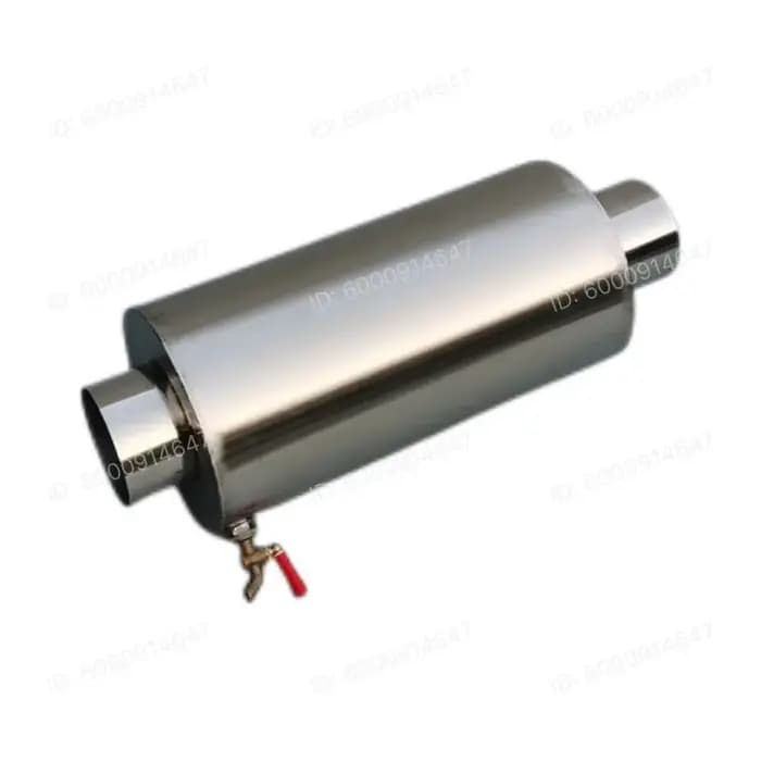 Poêle à bois d'extérieur en acier inoxydable SS304 avec chamin et réservoir d'eau, pour tente, avec retour d'air