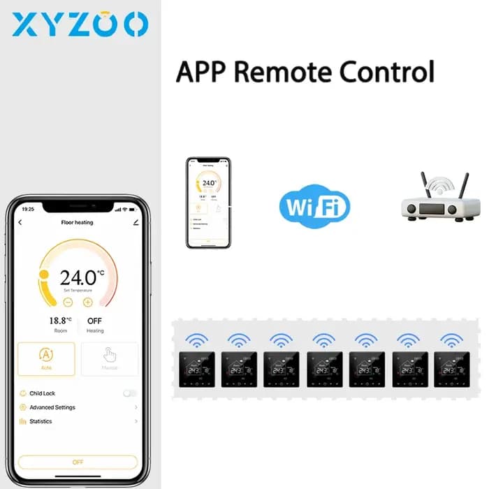 Tuya Thermostat WiFi chaudière électrique/eau/gaz chauffage au sol chaud régulateur de température thermorégulateur intelligent Alexa Google