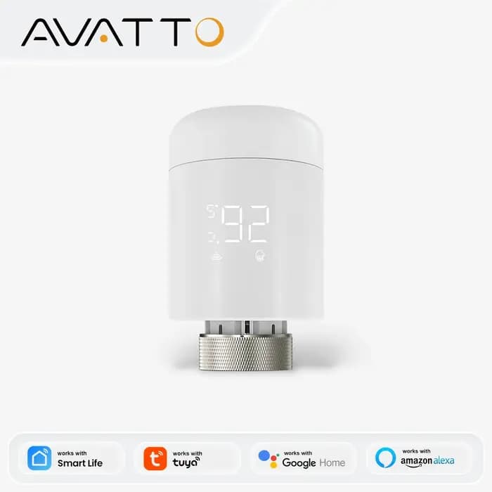 AVATTO Tuya 1-6 pièces Zigbee TRV vanne d'actionneur de radiateur