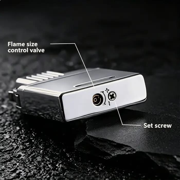 Insert de gaz métallique 2-en-1 à flamme douce et coupe-vent pour pièces de rechange de briquet Zorro Zippo Chief