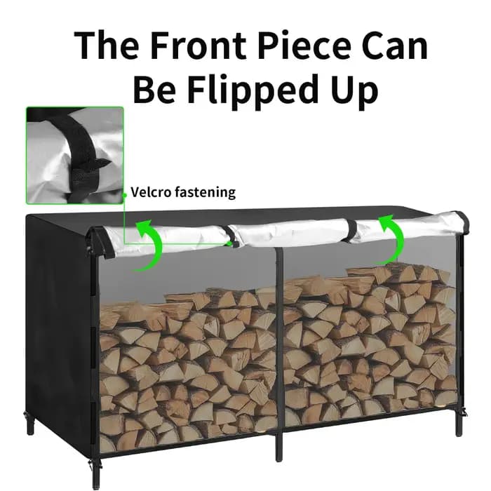 Housse de protection imperméable pour bûches de bois de chauffage
