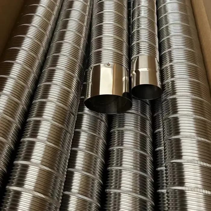 Longueur 150 cm diamètre 40mm 70mm conduit d'échappement tuyau liquide chauffage 201 Tube en acier inoxydable