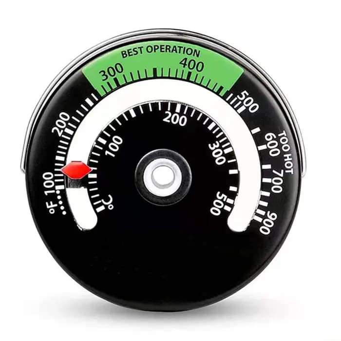 Thermomètre magnétique pour poêle à bois