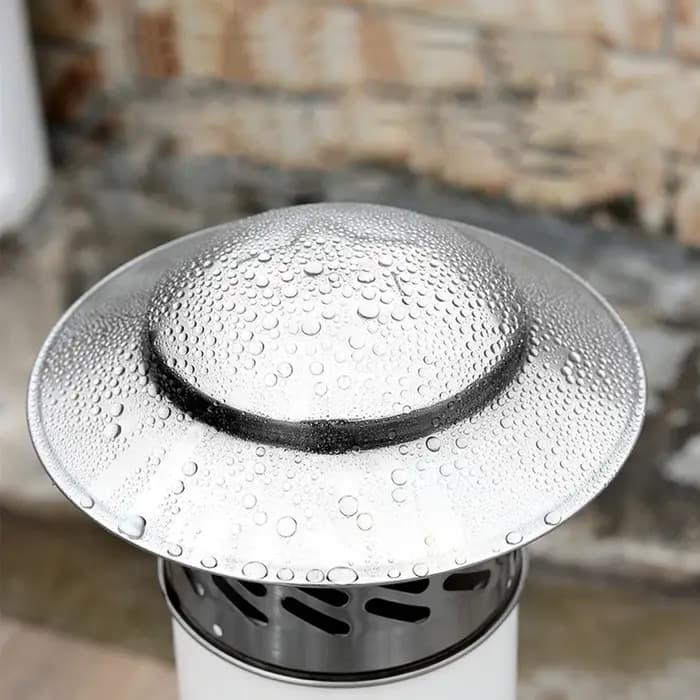 80/110/160/200mm bouchon de cheminée conduit rond Ventilation couvercle d'échappement en acier inoxydable tuyau de toit