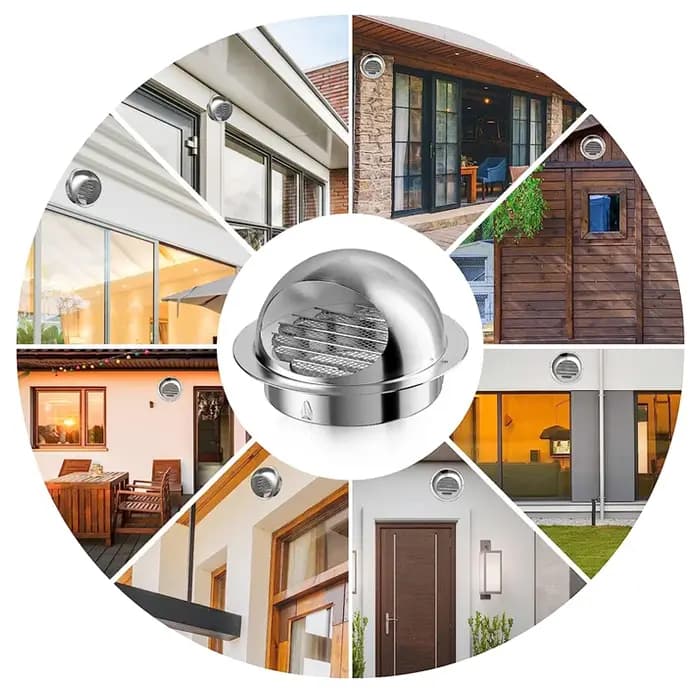 Couvercle de Grille d'échappement de Ventilation de conduit en acier inoxydable