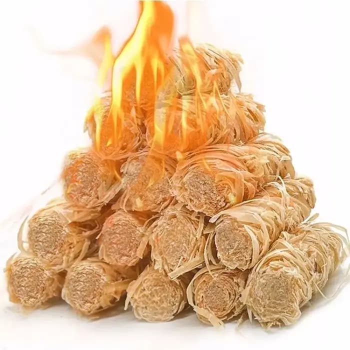 30/60 bâtonnets de cire naturelle pour allumer le feu