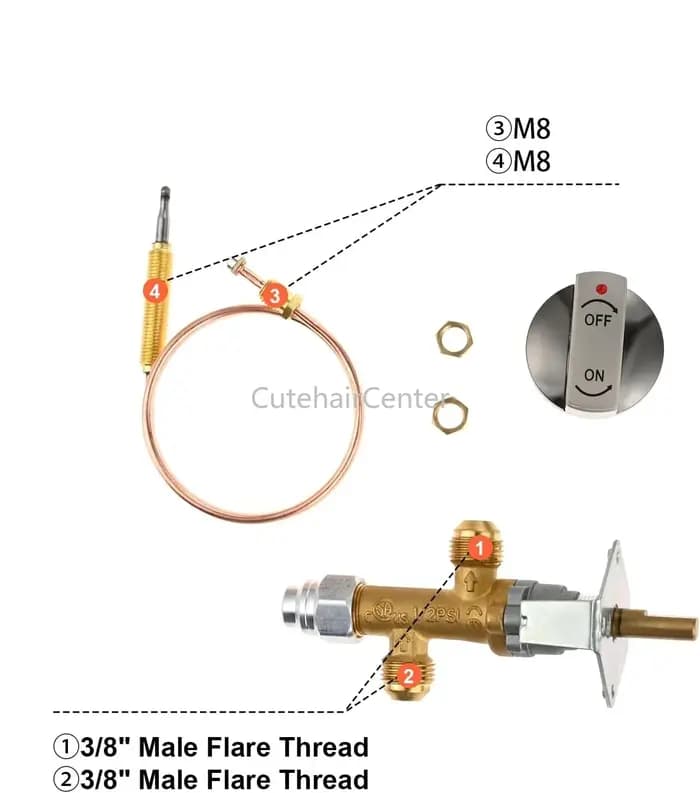 Kit de soupape de contrôle de sécurité contre les pannes de flamme