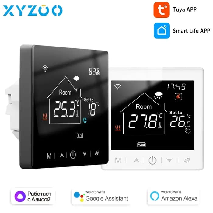 Tuya Thermostat WiFi chaudière électrique/eau/gaz chauffage au sol chaud régulateur de température thermorégulateur intelligent Alexa Google