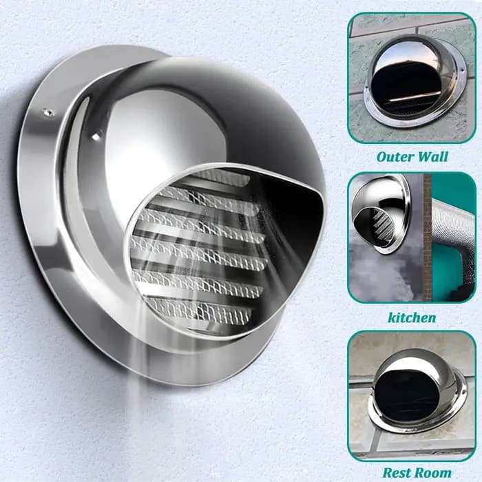 Couvercle de Grille d'échappement de Ventilation de conduit en acier inoxydable