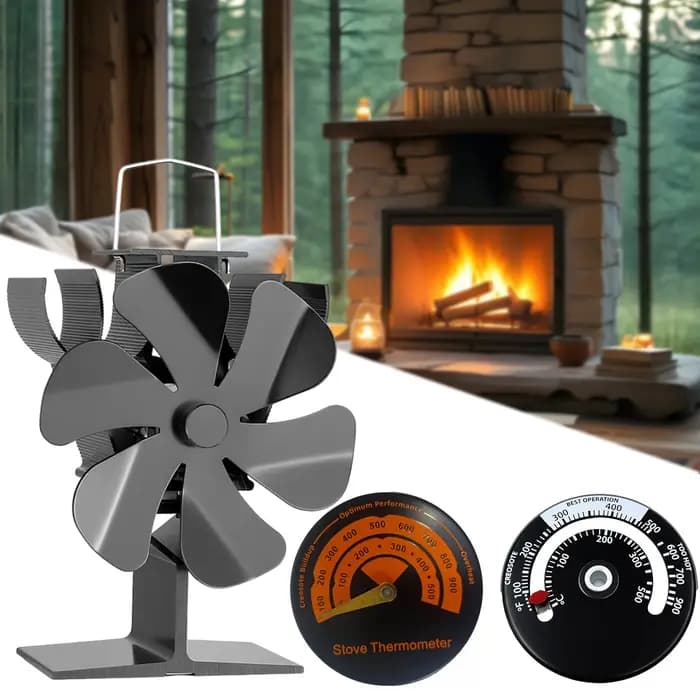 Ventilateur de poêle à chaleur Aucune électricité requise Fonctionnement silencieux Ventilateurs