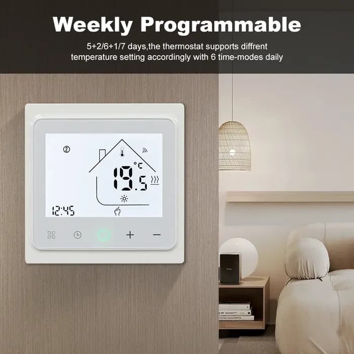 Thermostat WiFi intelligent pour chauffage électrique/eau/chaudière à gaz