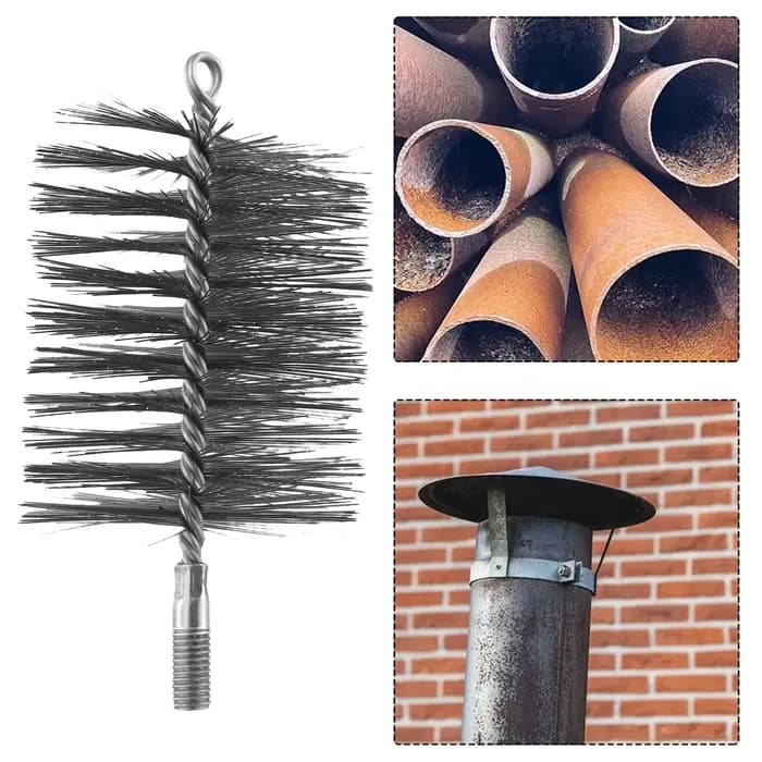 Brosse de nettoyage de cheminée à usage pratique