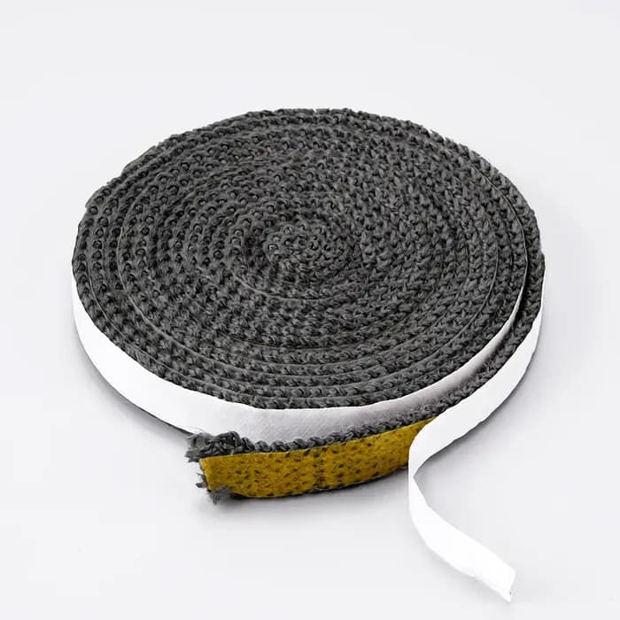 Corde auto-adhésive noire pour poêles plates
