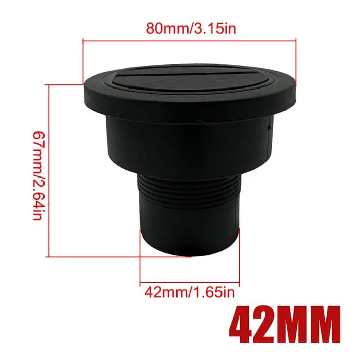 6X 42mm 60mm 75mm 90mm conduit de ventilation pièce conduit tuyau sortie rotatif Diesel chauffage de