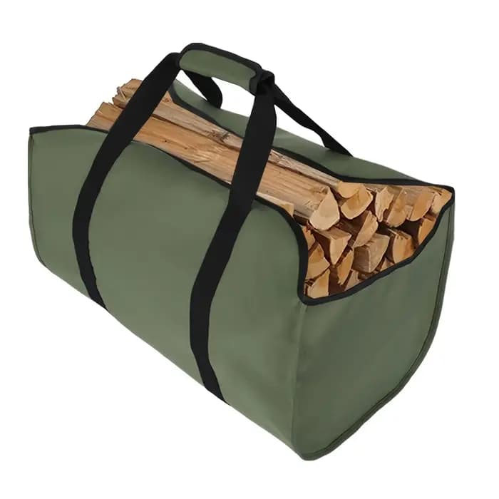 Sac de transport de bois de chauffage robuste-transportateur de bûches de grande capacité avec poignées robustes