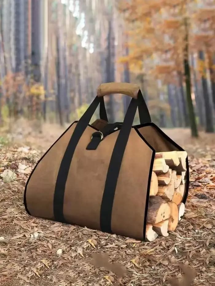 Sac fourre-tout de transport de bûches de bois de chauffage