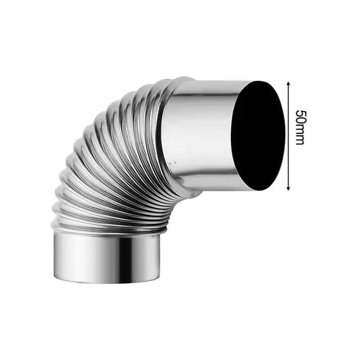 Tuyau de conduit en acier pour poêle, coude, bouchon de pluie, doublure de cheminée, accessoires pou