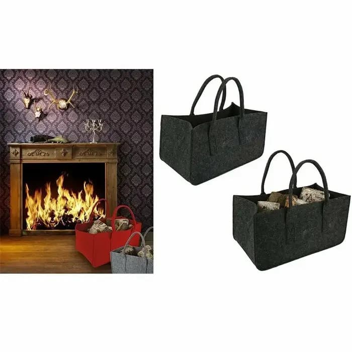 Sac de rangement de feu en bois Non tissé Durable