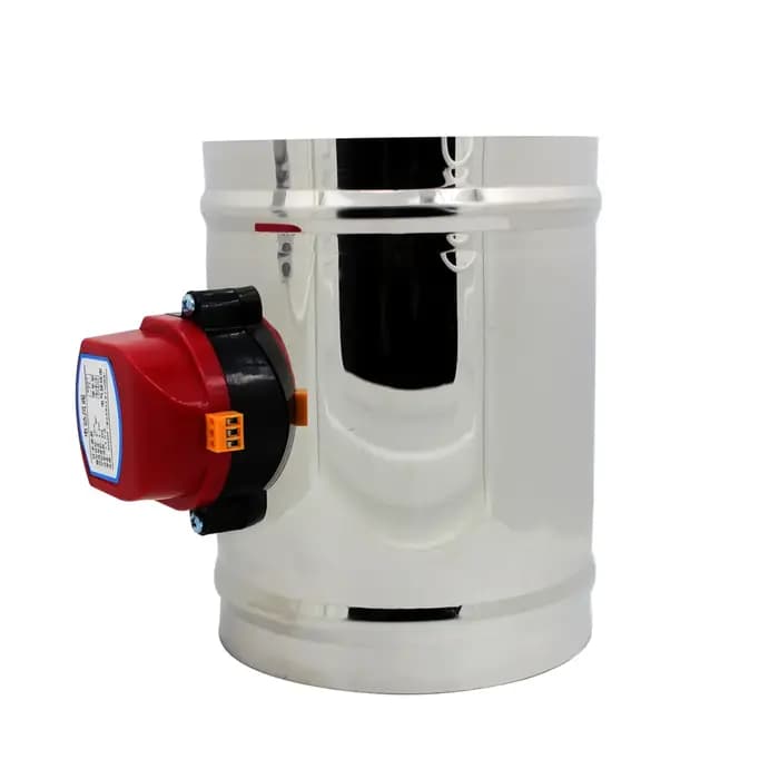Amortisseur motorisé électrique 220v AC24V DC12V, conduit d'air, Valve d'amortisseur d'air, diamètre