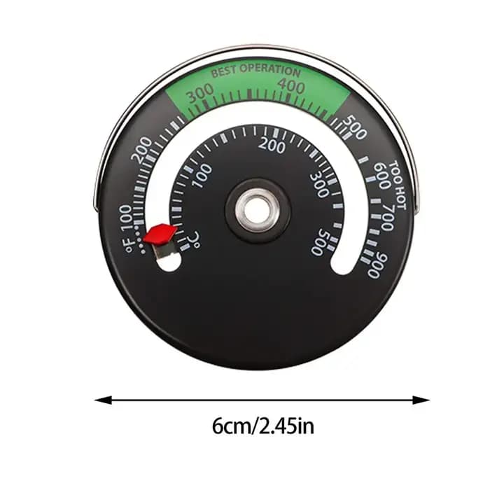 Thermomètre de cheminée en alliage d'aluminium, thermomètres de poêle domestique, thermomètre de ven