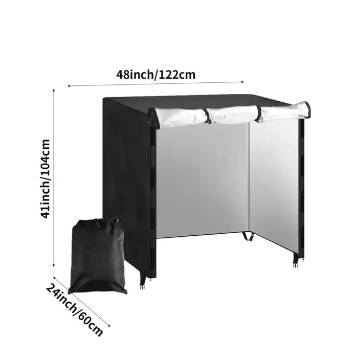 Couverture de support de bois de chauffage d'extérieur avec sac de rangement, couverture imperméable