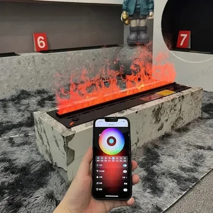 Cheminée Atomisée Intelligente 3D avec LED
