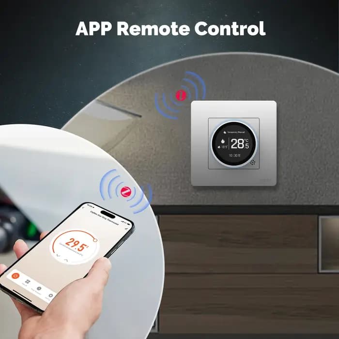 MOES Tuya ZigBee bouton intelligent Thermostat série Star Ring régulateur de température chaudière à eau chauffage électrique avec Alexa Google