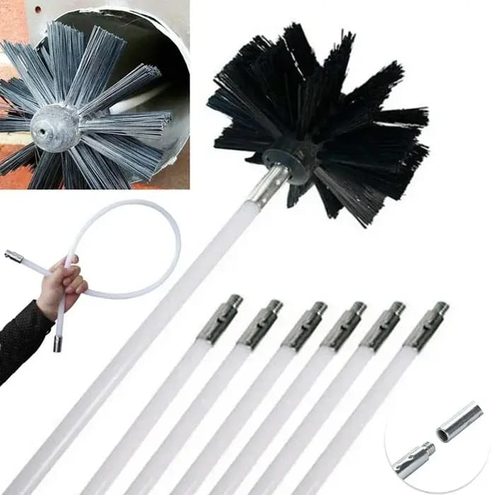 Ensemble de balayage de cheminée Flexible