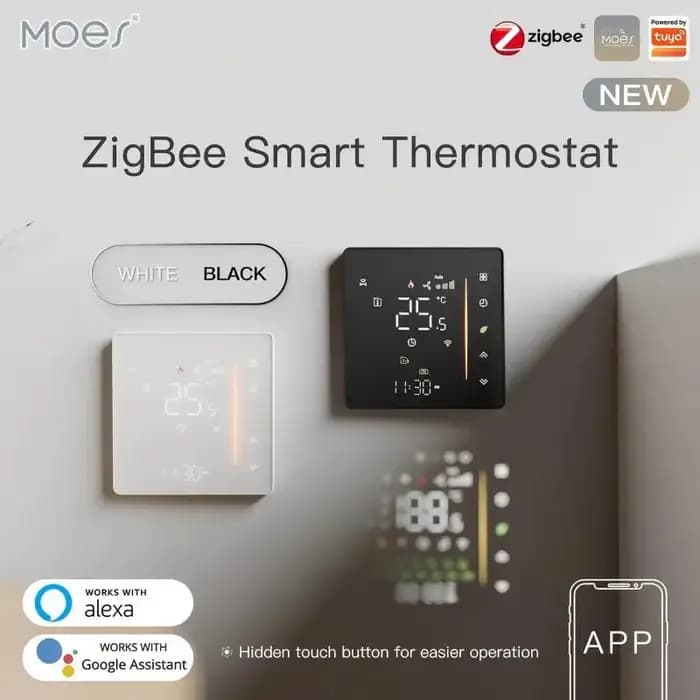 Thermostat intelligent MOES WiFi/ZigBee pour chaudière à eau/électrique/gaz