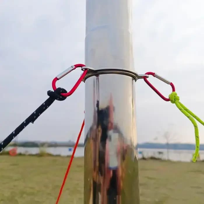 Anneau coupe-vent de cheminée en acier inoxydable