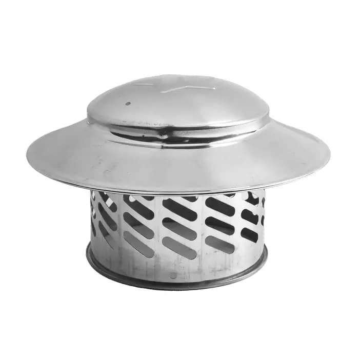 80/110/160/200mm bouchon de cheminée conduit rond Ventilation couvercle d'échappement en acier inoxydable tuyau de toit