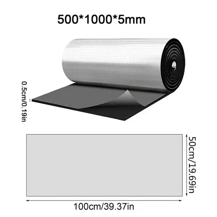 Tapis d'isolation thermique et phonique ignifuge, tapis thermique acoustique, panneaux muraux insono