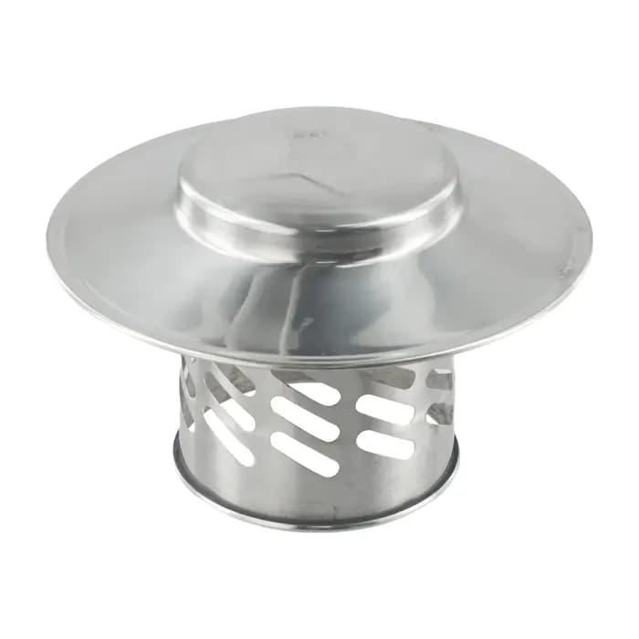 80/110/160/200mm bouchon de cheminée conduit rond Ventilation couvercle d'échappement en acier inoxy