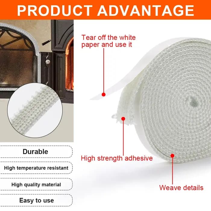 Ruban Adhésif Blanc pour Poêles Plats de 2m/3m