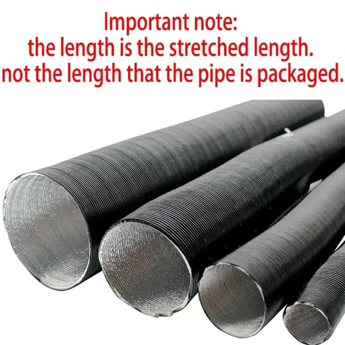 25mm 42mm 50mm 60mm 75mm diamètre 50-300cm longueur Air Diesel chauffage de stationnement conduit tu