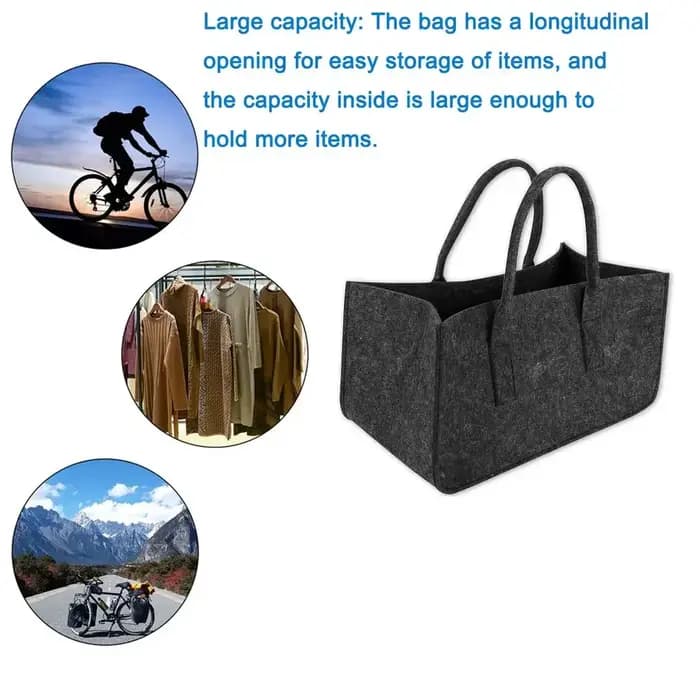 Sac de rangement de feu en bois Non tissé Durable