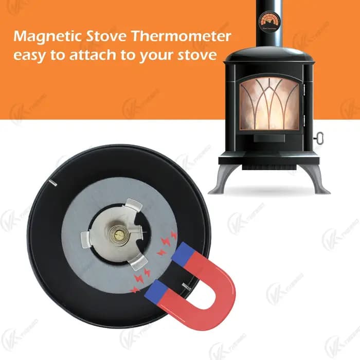 Thermomètre magnétique pour poêle à bois 100-900 ° F