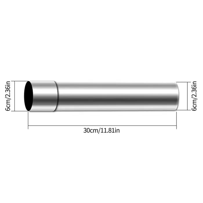 Tuyau d'échappement de chauffe-eau à gaz de cheminée d'acier inoxydable pour la poêle à bois de Camping à la maison/la plein air 30/40cm de diamètre 6cm