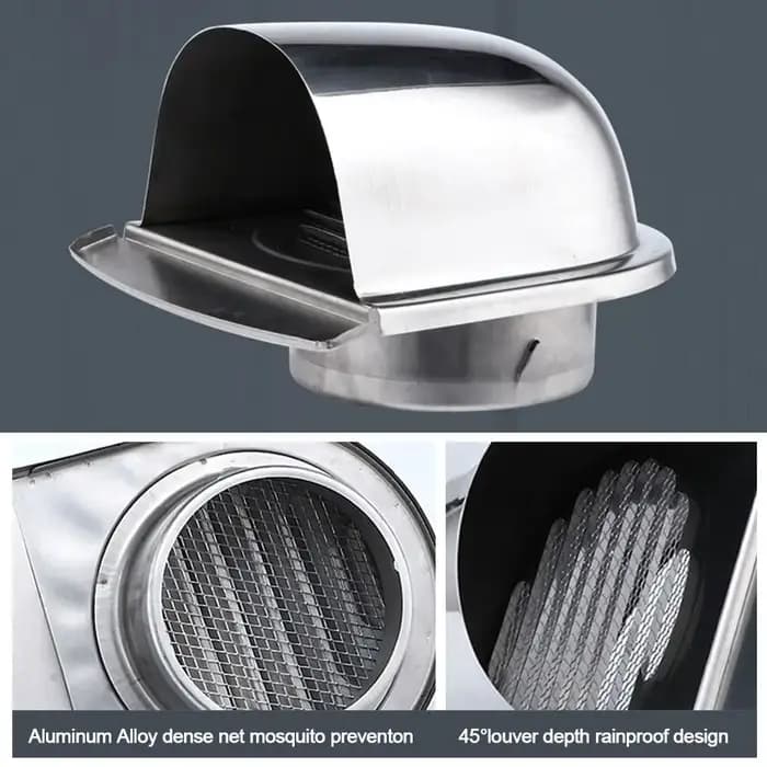 Grilles de Ventilation murales extérieures durables en acier inoxydable